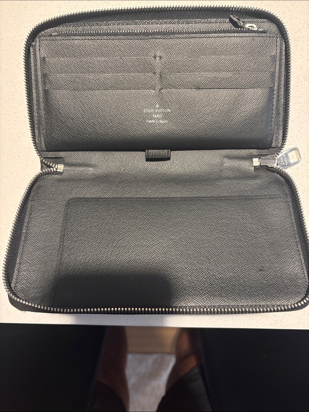 Louis Vuitton Black Epi Leather Zip-Around Wallet - Picture 2 of 4